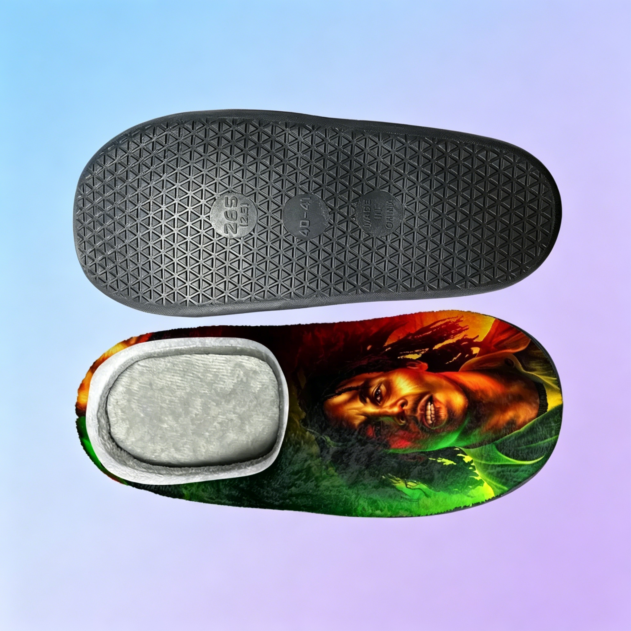 Men Shoes Quotes - Bob Marley Quote Themed Custom Slippers,