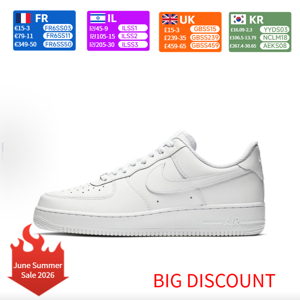 Men'S Shoes Nike Air Force - Nike Air Force 1 AF1 All-White