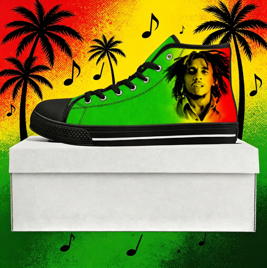 Bob Marley Quote Custom High T – Men Shoes Quotes recenzja i cena