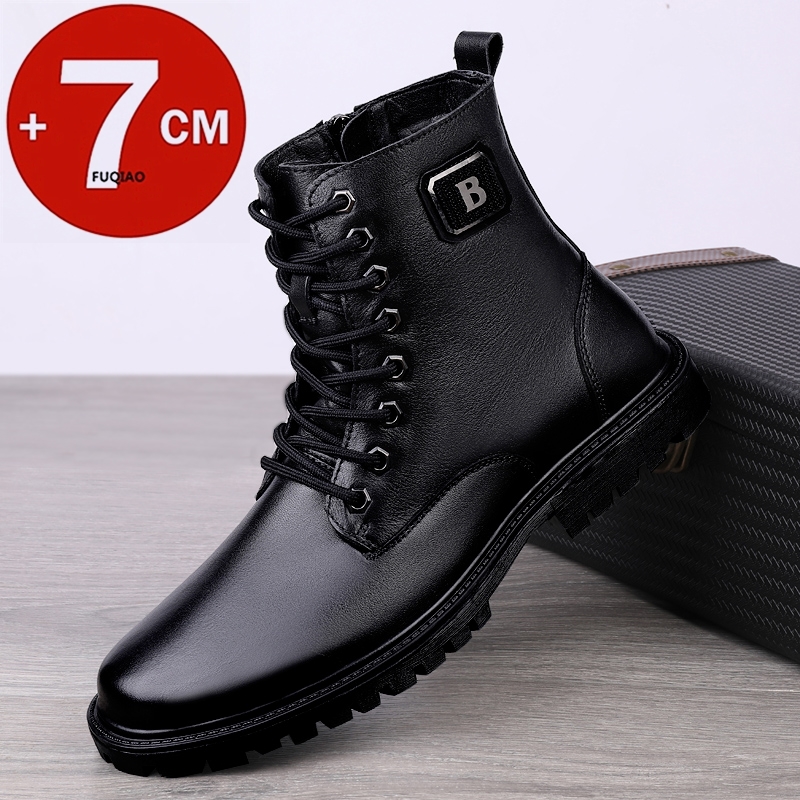 Men's Genuine Leather Elevator – Men'S Shoes Business Casual recenzja i cena