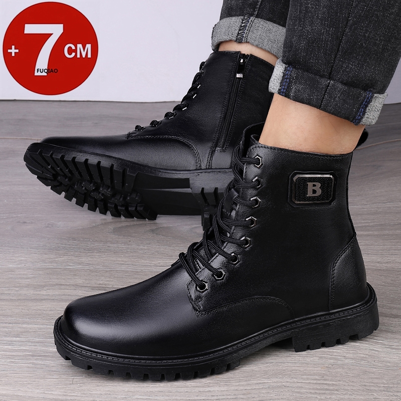 Men's Genuine Leather Elevator – Men'S Shoes Business Casual recenzja i cena