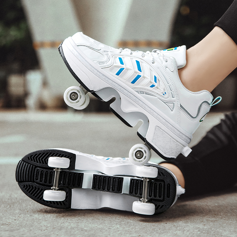 4 Wheels Retractable Roller Sk – Men'S Shoes For Running recenzja i cena