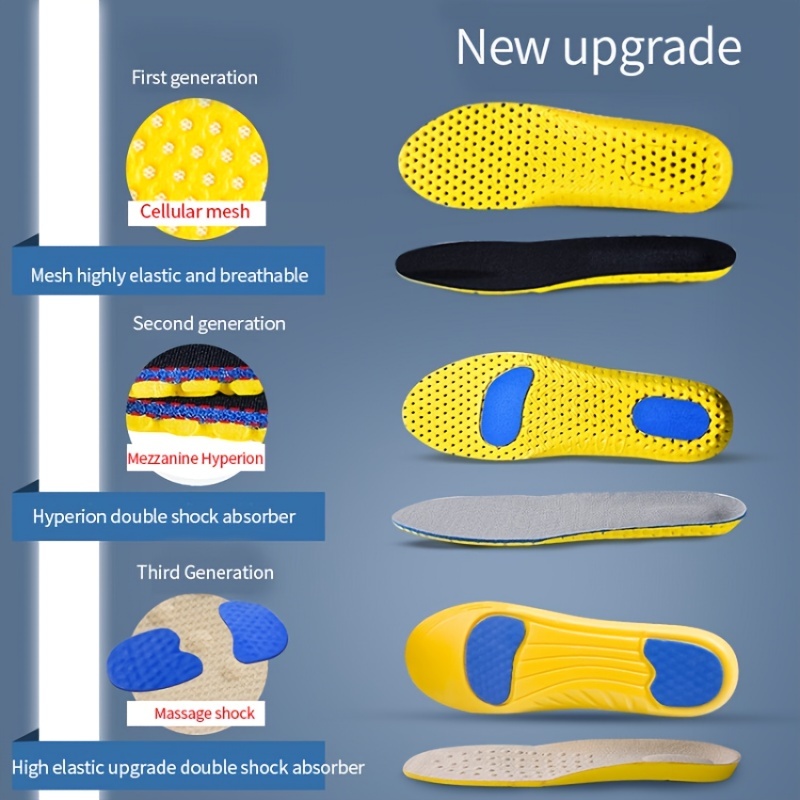 Sport Insoles for Feet Soft Sh – Men'S Shoes For Plantar Fasciitis recenzja i cena