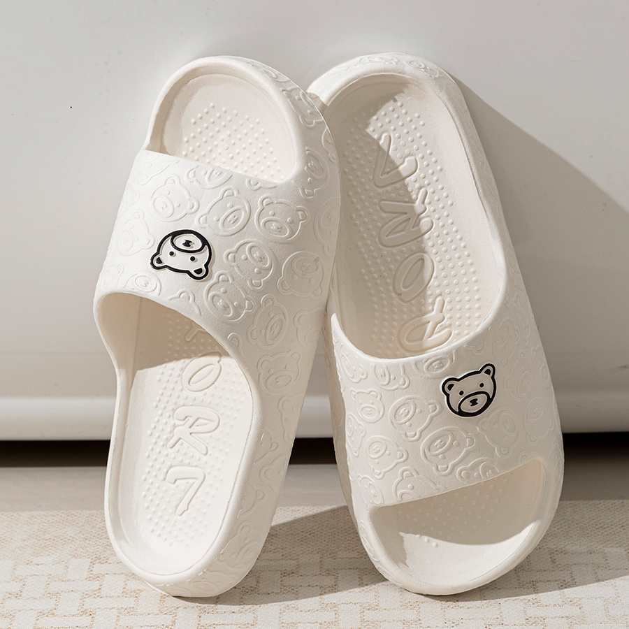 Printting Cute Bear Women Slip – Men'S Shoes With Platform recenzja i cena