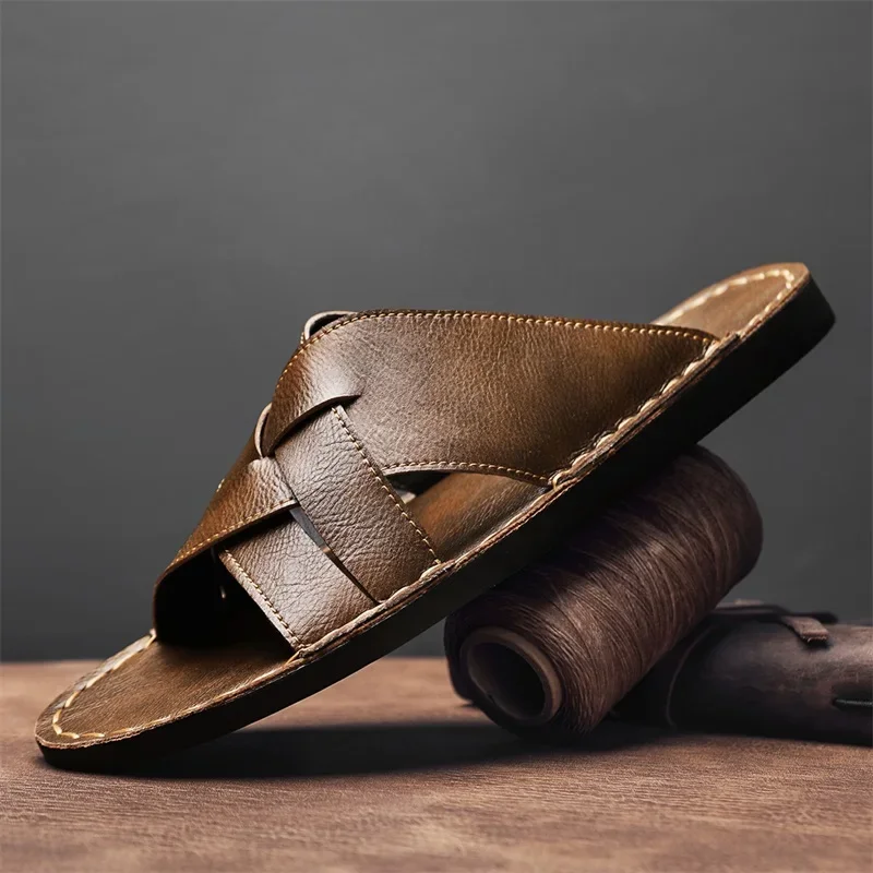Genuine Leather Men Casual San – Men'S Shoes Qn recenzja i cena
