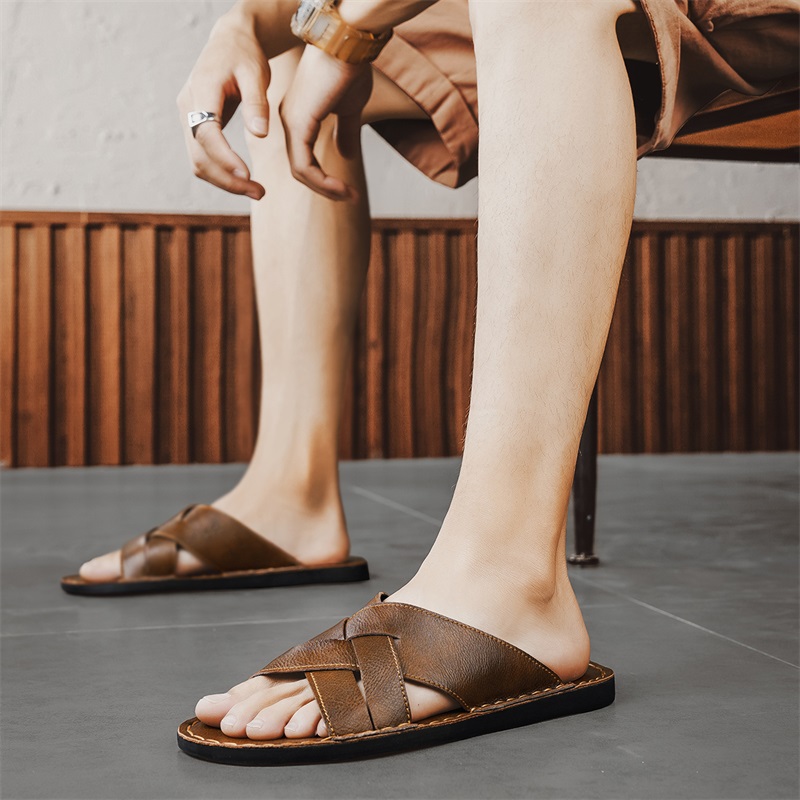 Genuine Leather Men Casual San – Men'S Shoes Qn recenzja i cena
