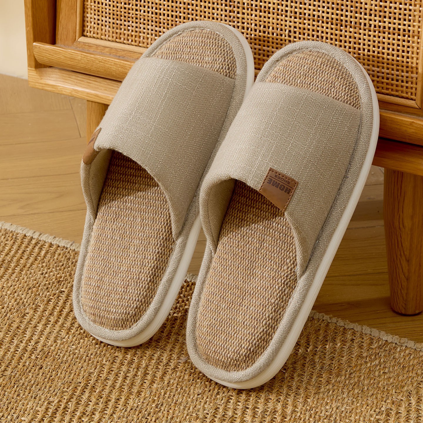 New Linen Women Slippers Comfo – Men'S Shoes With Platform recenzja i cena
