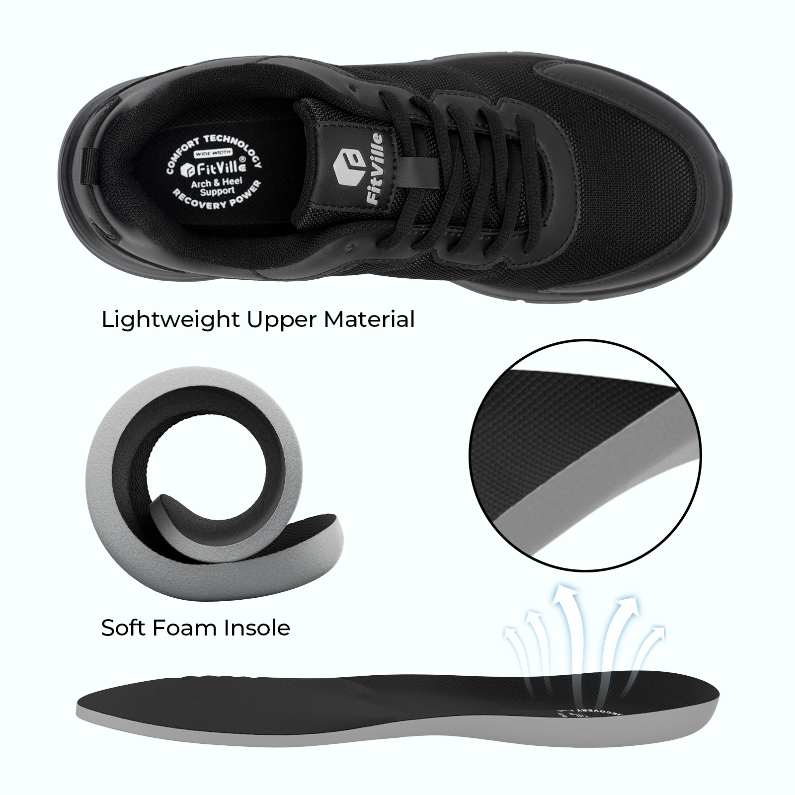 FitVille Men's Walking Shoes W – Men'S Shoes For Plantar Fasciitis recenzja i cena