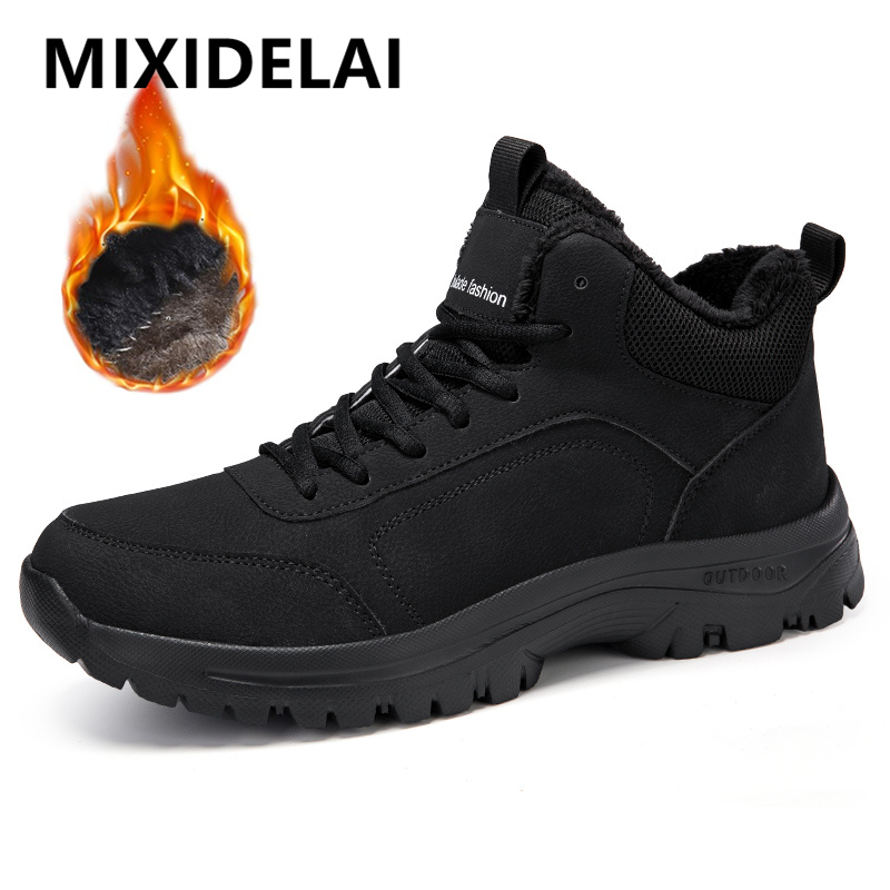 Winter Men's Boots Warm Plush  – Men'S Shoes Qn recenzja i cena