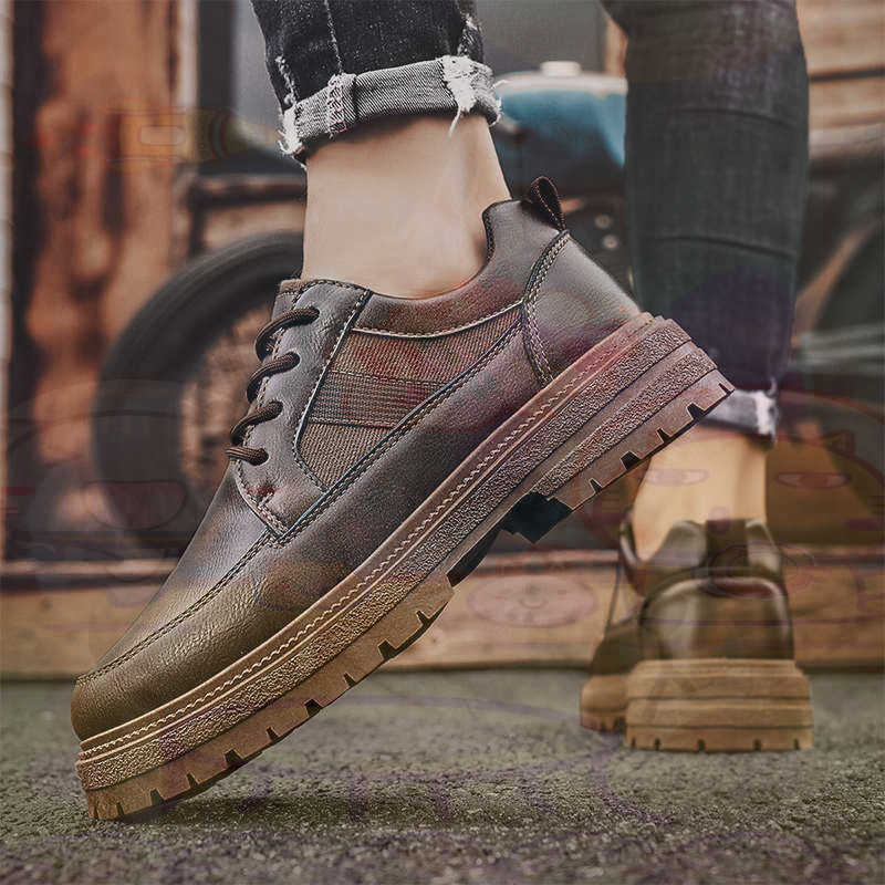 Dark Natural Leather Fashion T – Men'S Shoes Expensive Brands recenzja i cena