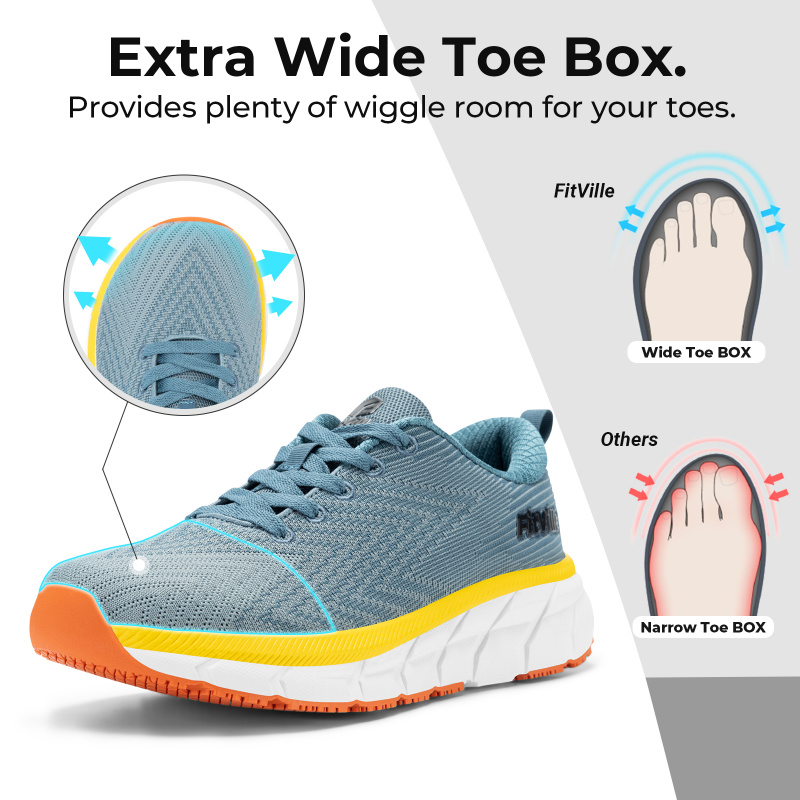 FitVille Wide Toe Box Men'S Sh – Men'S Shoes For Plantar Fasciitis recenzja i cena