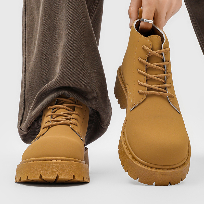 100%Genuine Leather Mens Boots – Men'S Shoes Business Casual recenzja i cena