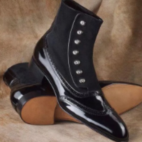 Men's Leather Suede Chelsea Bo – Men'S Shoes Business Casual recenzja i cena