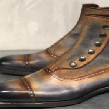 Men's Leather Suede Chelsea Bo – Men'S Shoes Business Casual recenzja i cena