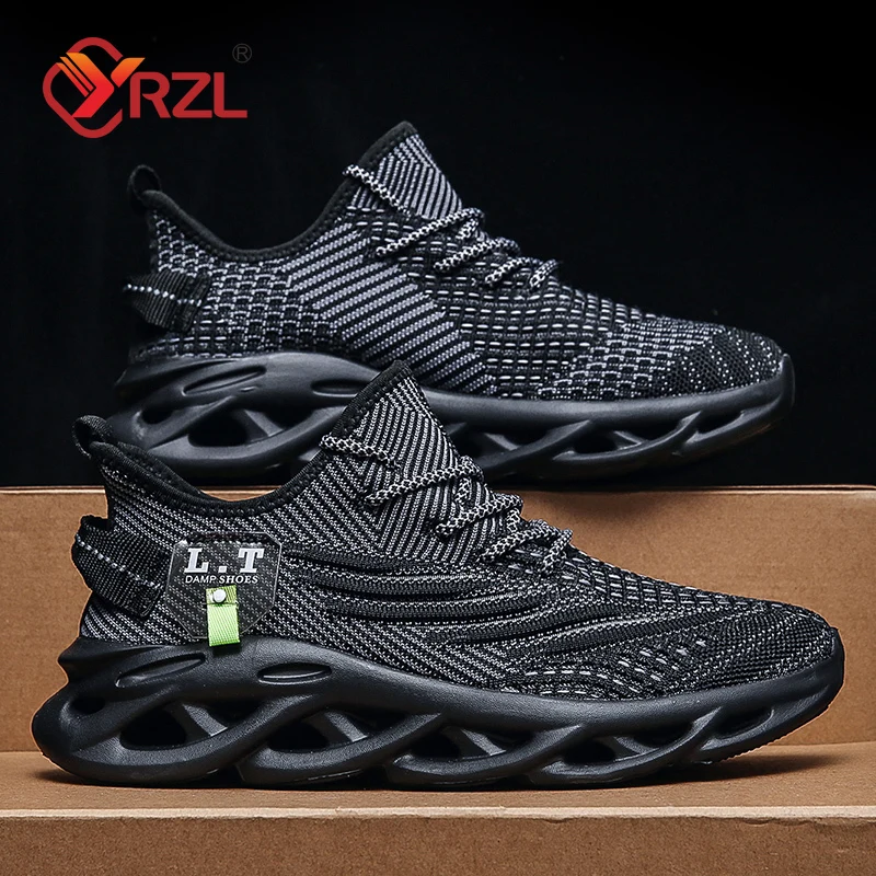 YRZL Men Sports Running Black  – Men Shoes Xxl recenzja i cena