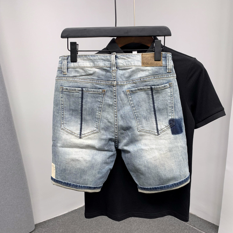 Straight Male Denim Shorts Rip – Men Shoes Xxl recenzja i cena