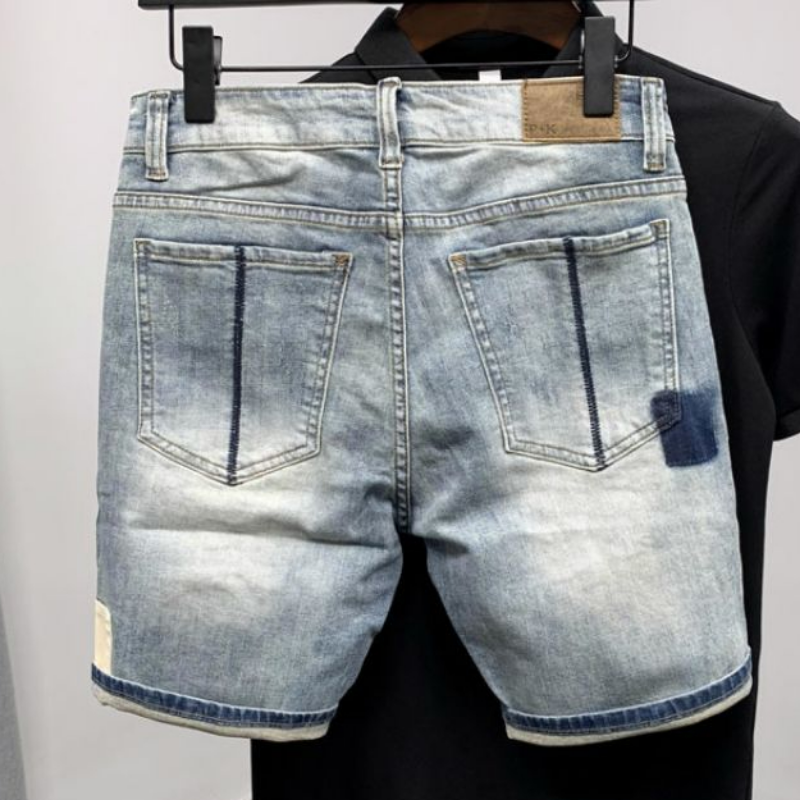Straight Male Denim Shorts Rip – Men Shoes Xxl recenzja i cena