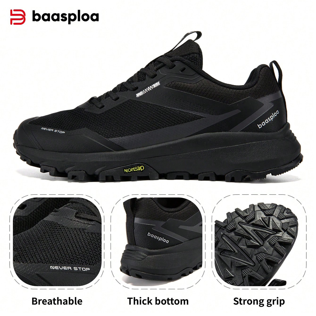 Baasploa Men Hiking Sneakers O – Men'S Shoes Business Casual recenzja i cena