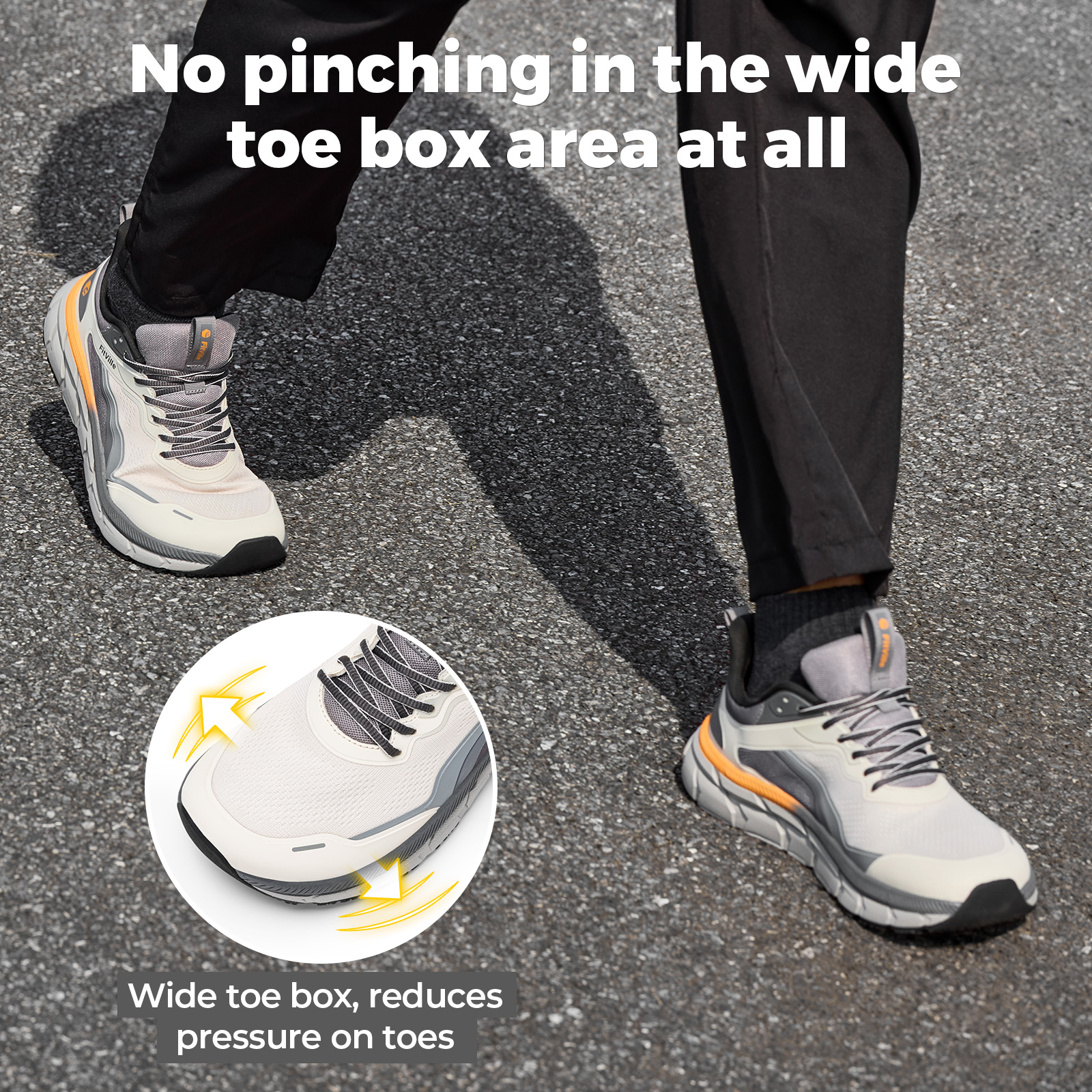Fittington Wide Walking Shoes  – Men'S Shoes For Plantar Fasciitis recenzja i cena