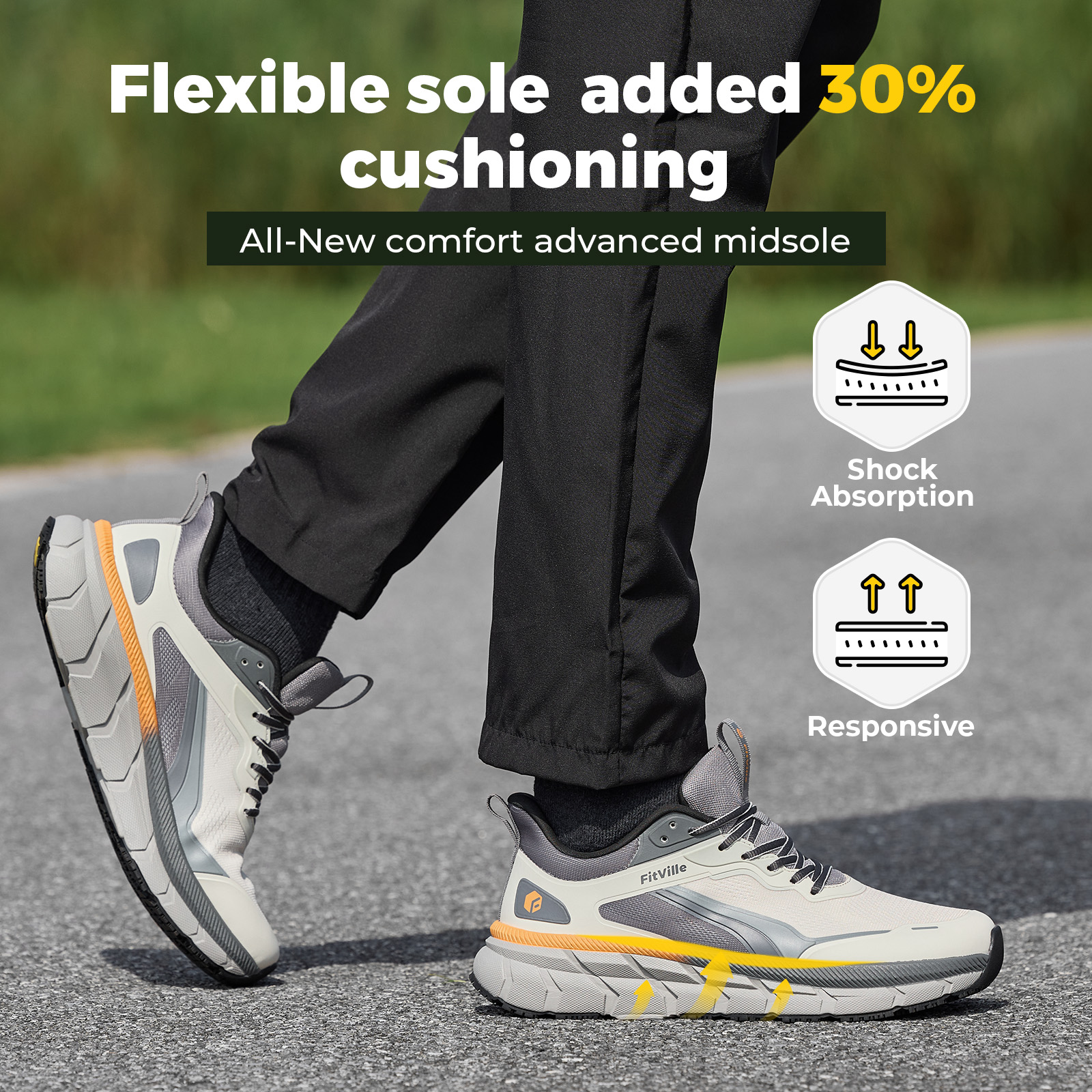 Fittington Wide Walking Shoes  – Men'S Shoes For Plantar Fasciitis recenzja i cena