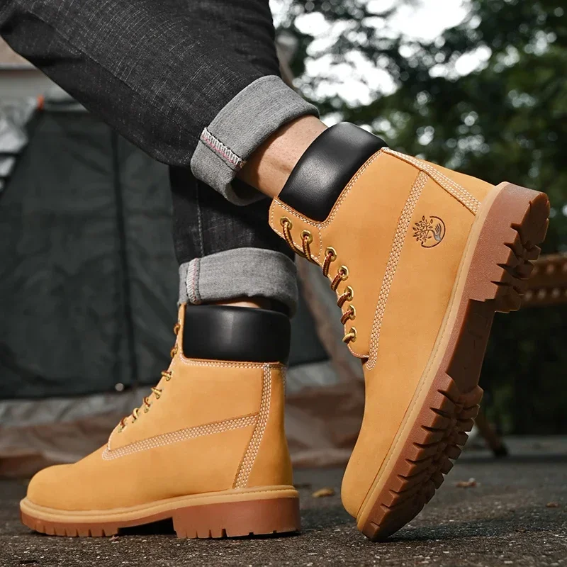 Boots Men High Top Boots High  – Men'S Shoes Qn recenzja i cena