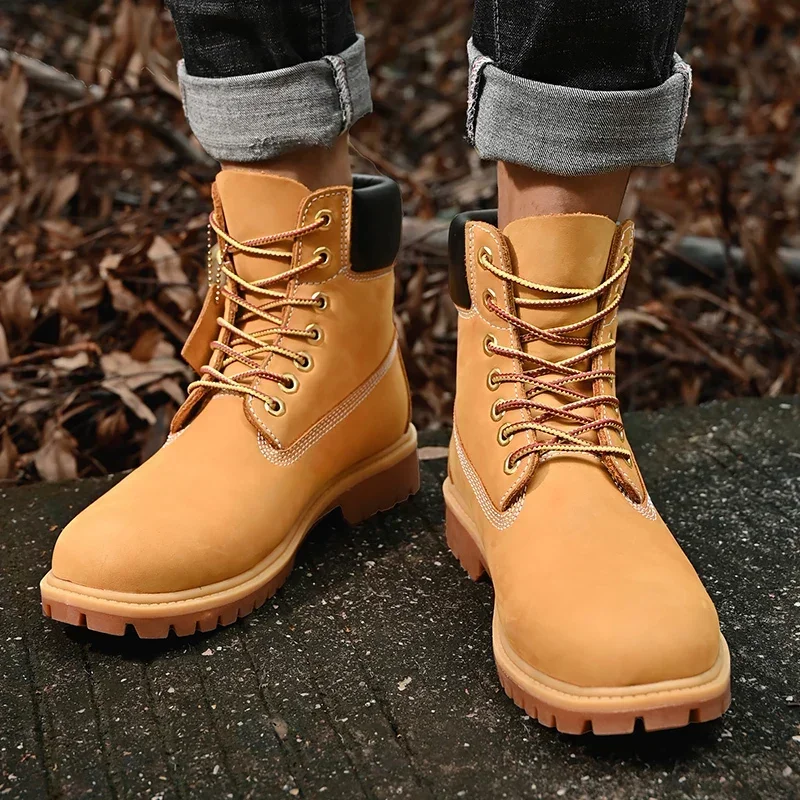 Boots Men High Top Boots High  – Men'S Shoes Qn recenzja i cena
