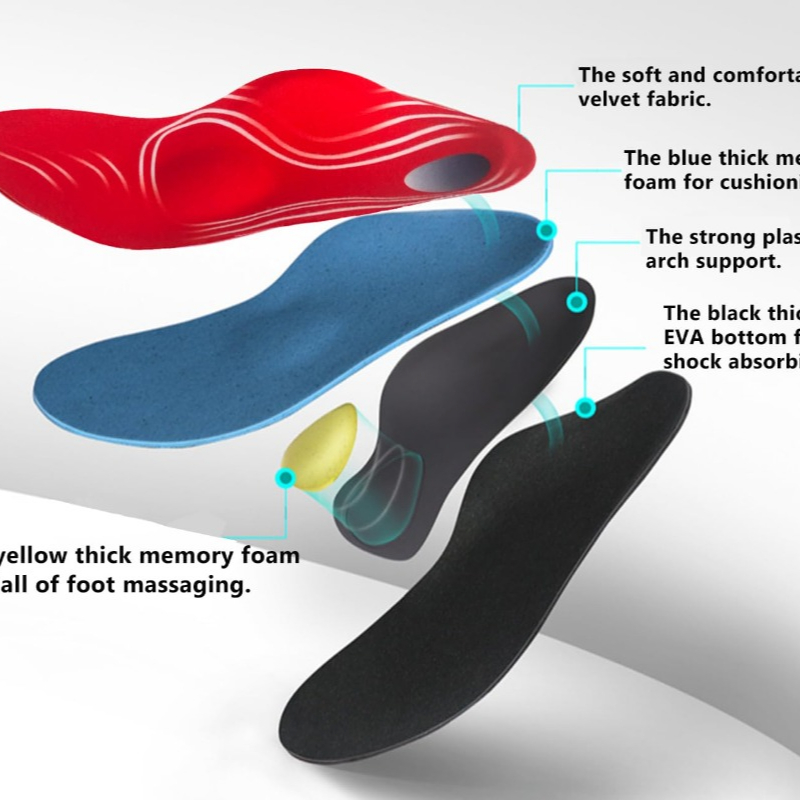 Memory Foam Insole for Men Red – Men'S Shoes For Plantar Fasciitis recenzja i cena